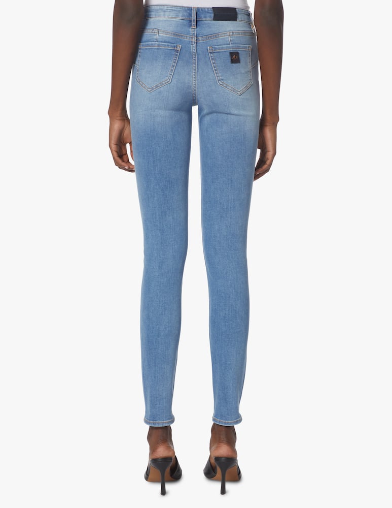 rinascente Armani Exchange Medium rise skinny jeans - light blue