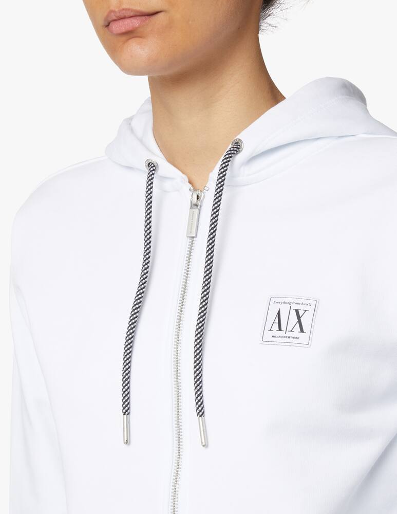 Armani Exchange Cotton hoodie - white - picture 4 Armani Exchange Cotton hoodie - white - picture 4