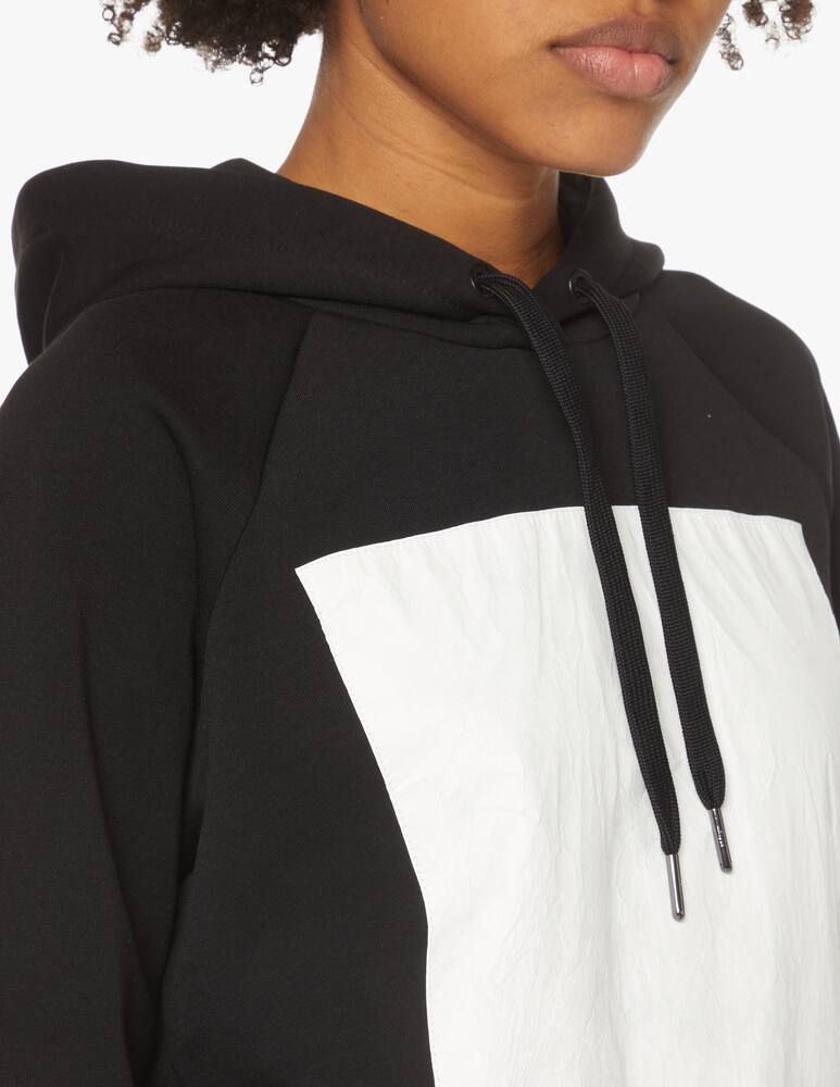 rinascente Armani Exchange Felpa con cappuccio in misto cotone - nero