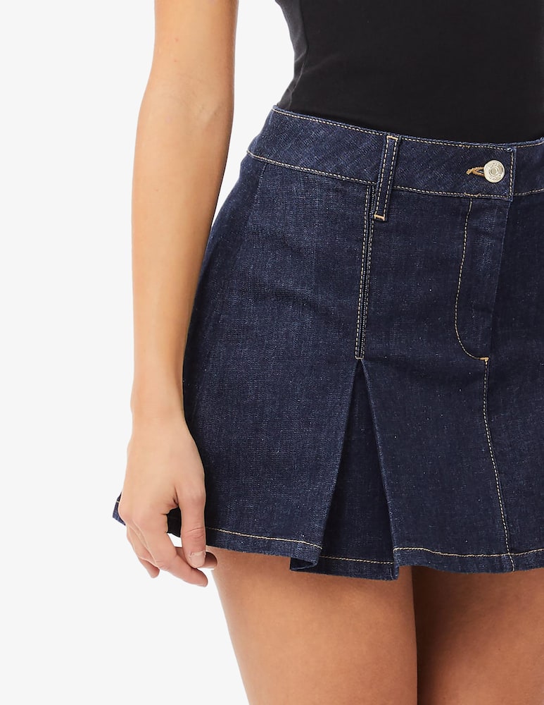 rinascente Liu Jo Pleated denim mini skirt
