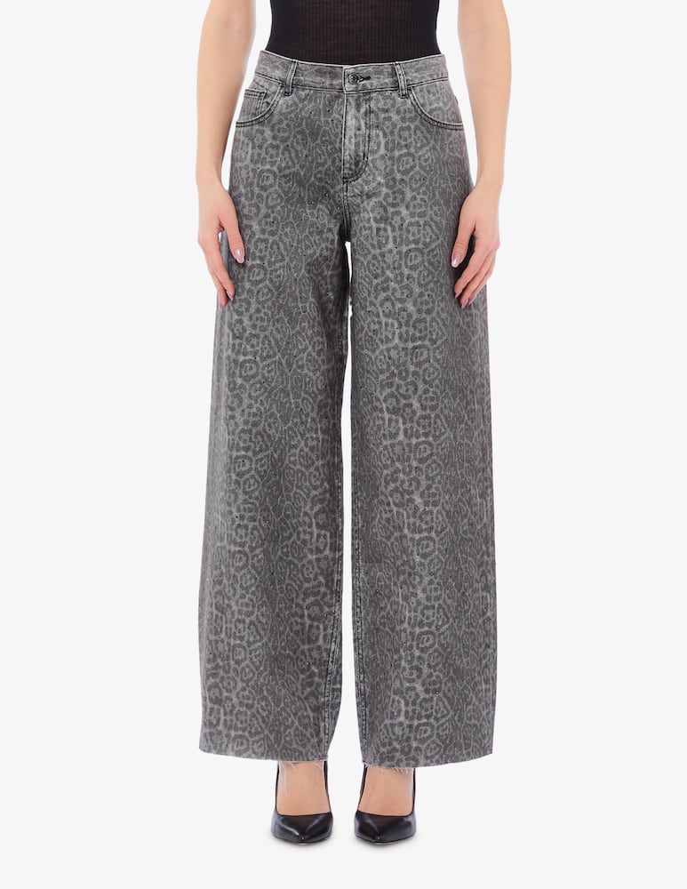 rinascente Liu Jo Flare leopard trousers