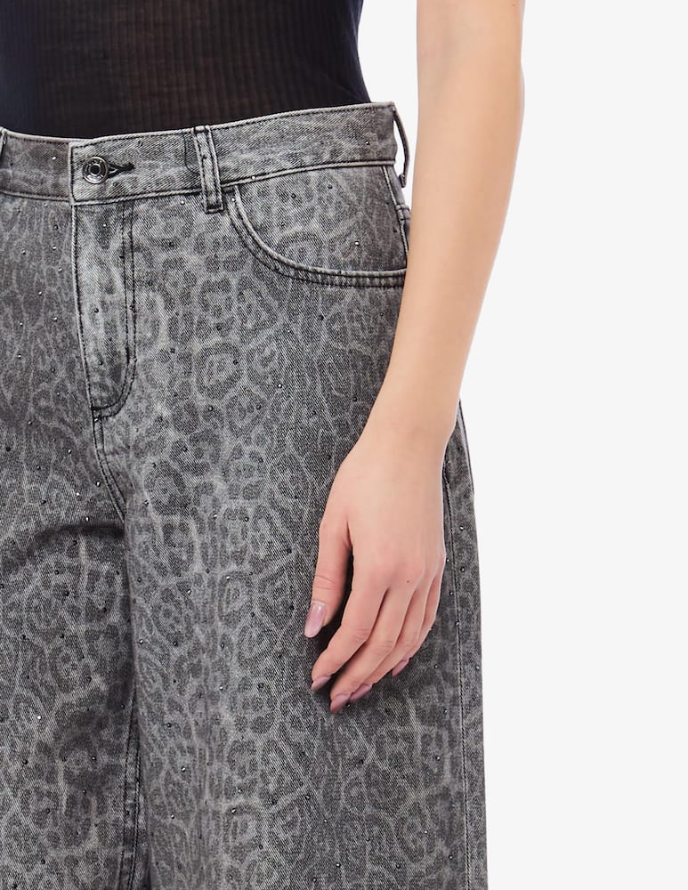 Liu Jo Flare leopard trousers - picture 3