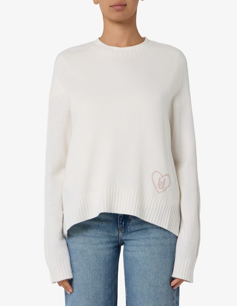 rinascente Liu Jo Heart embroidered jumper
