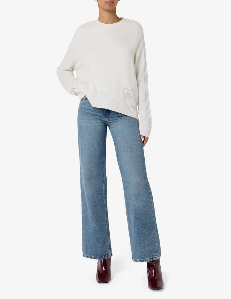 rinascente Liu Jo Heart embroidered jumper