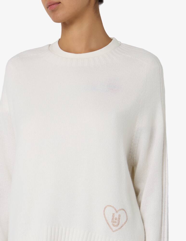rinascente Liu Jo Heart embroidered jumper