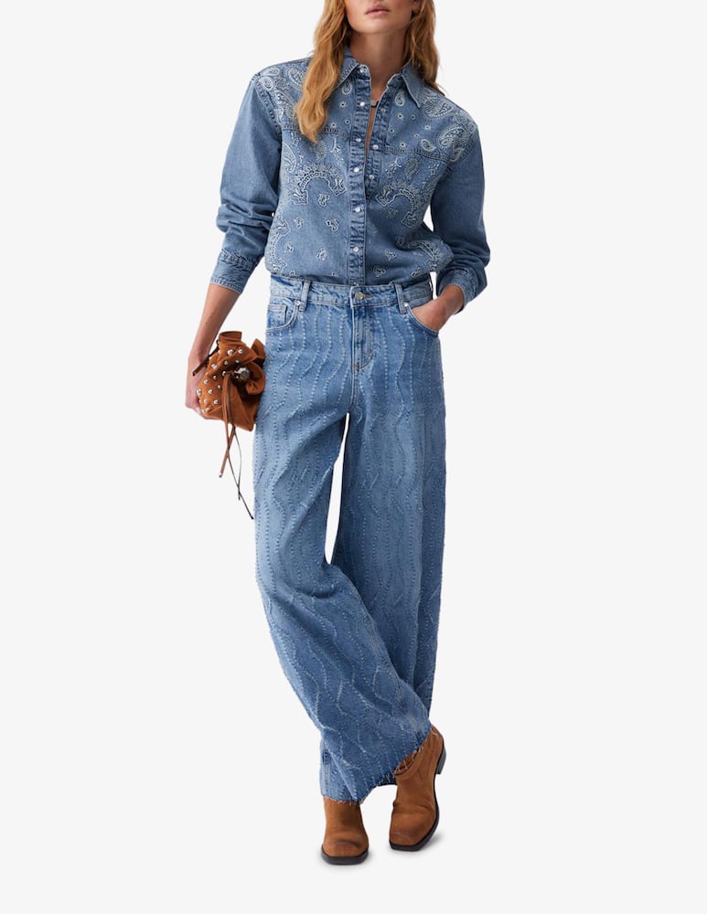 rinascente Liu Jo Jeans gamba larga e vita alta