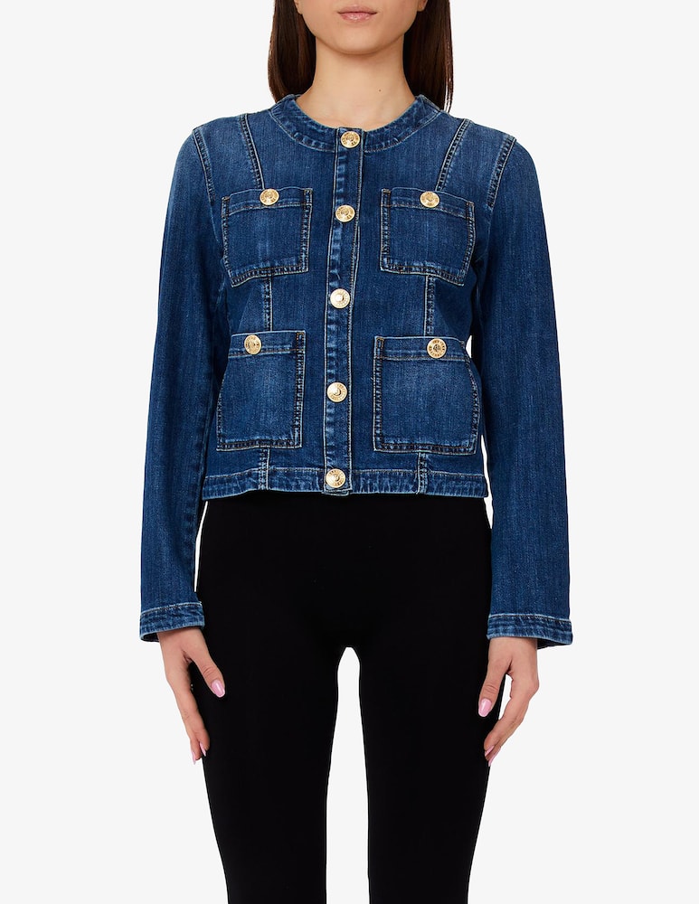 rinascente Liu Jo Giubbotto jeans con bottoni