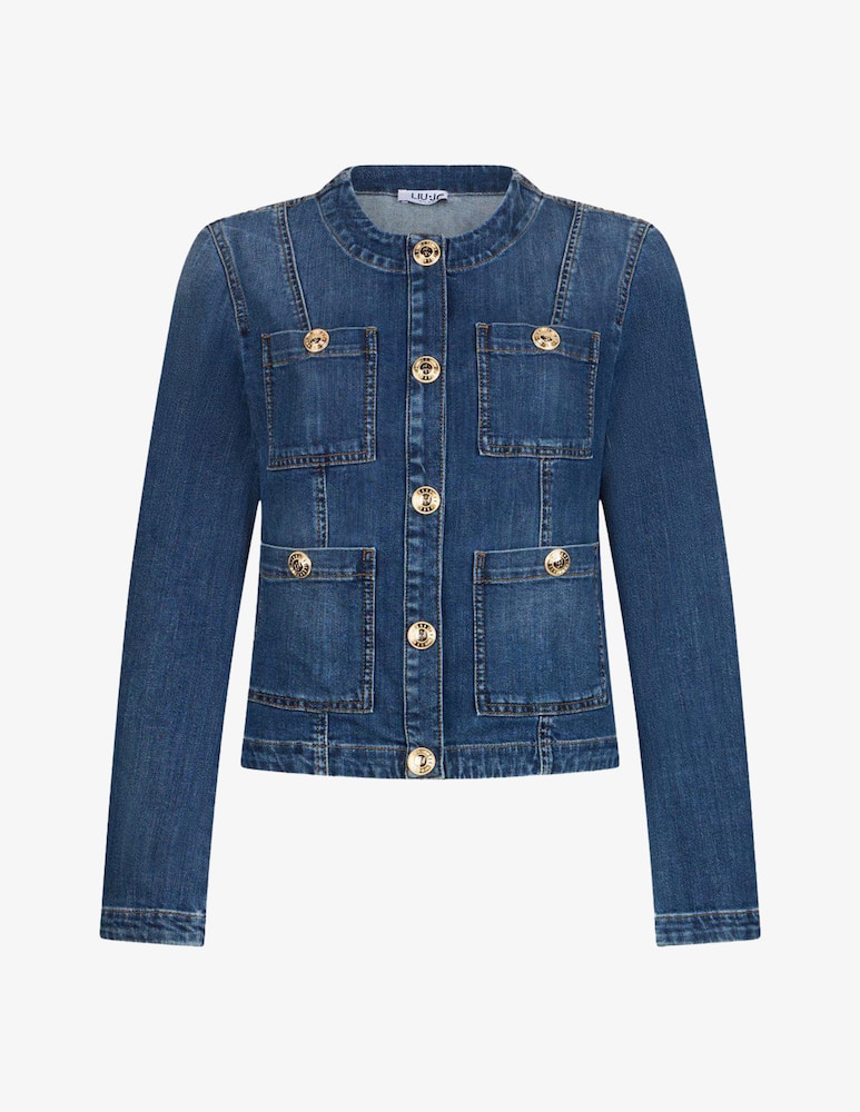rinascente Liu Jo Giubbotto jeans con bottoni