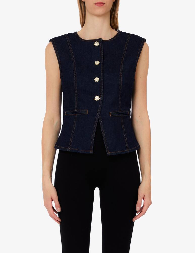 Liu Jo Pretty denim gilet - picture 1 Liu Jo Pretty denim gilet - picture 1