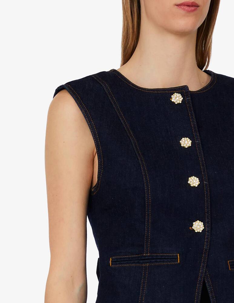 Liu Jo Pretty denim gilet - picture 3 Liu Jo Pretty denim gilet - picture 3