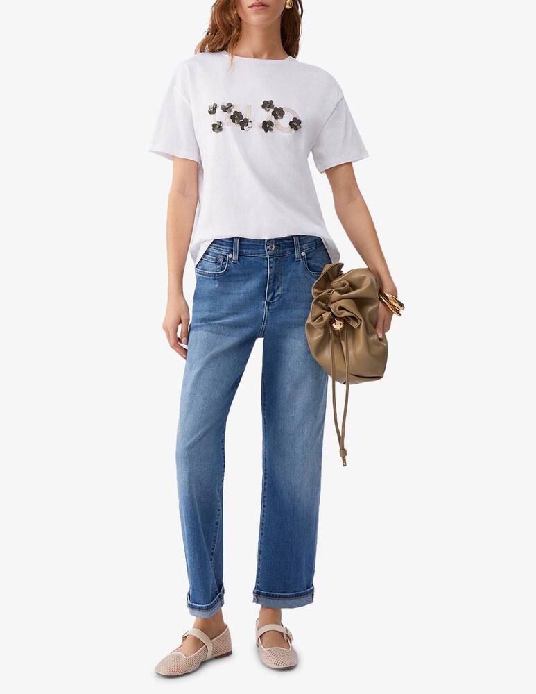 rinascente Liu Jo Sequin logo t-shirt