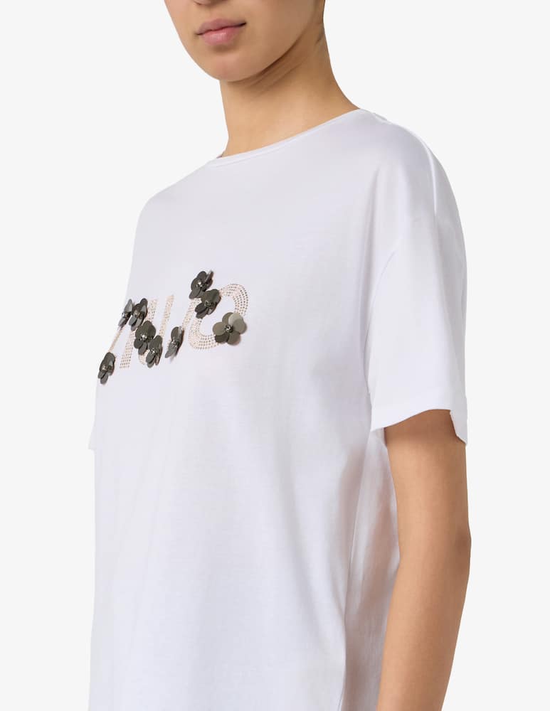 rinascente Liu Jo Sequin logo t-shirt