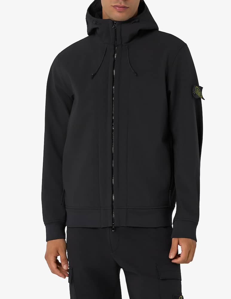 rinascente Stone Island Soft shell hooded jacket
