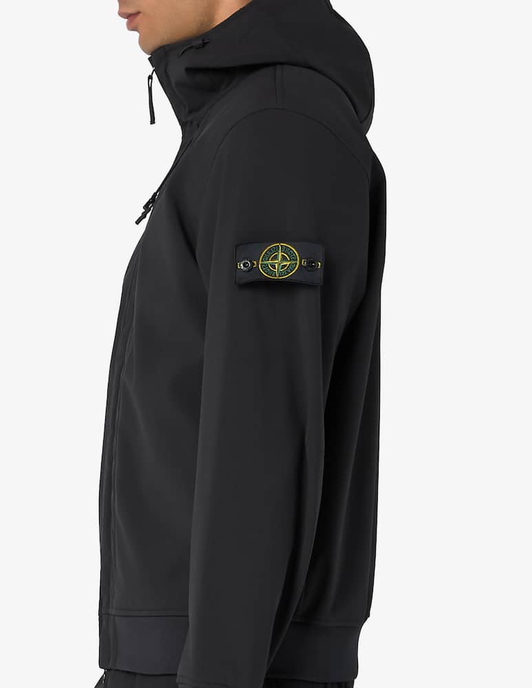 rinascente Stone Island Soft shell hooded jacket