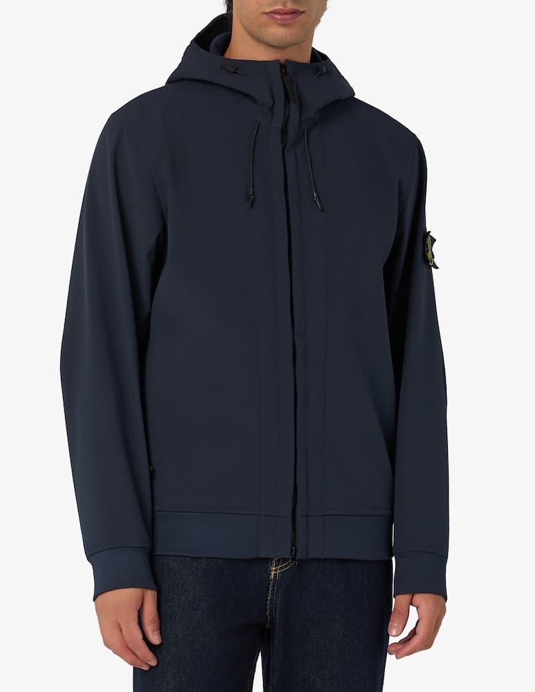 rinascente Stone Island Soft shell hooded jacket