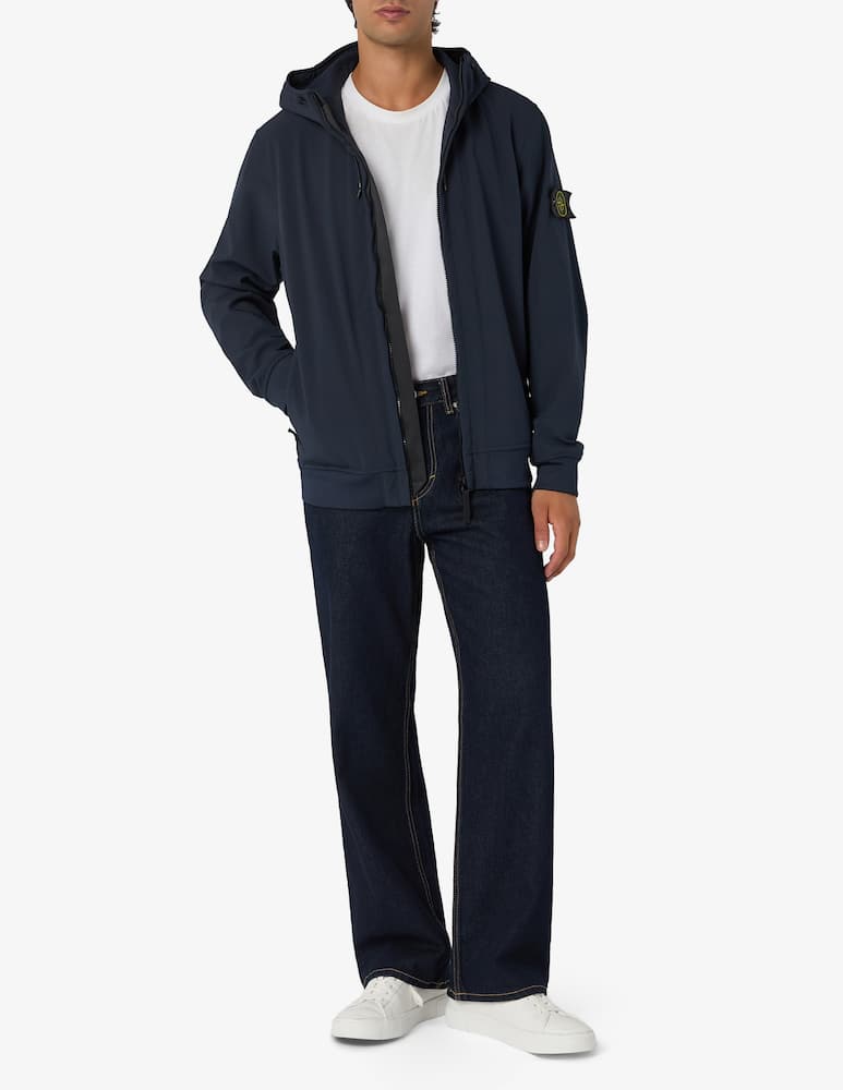 rinascente Stone Island Soft shell hooded jacket