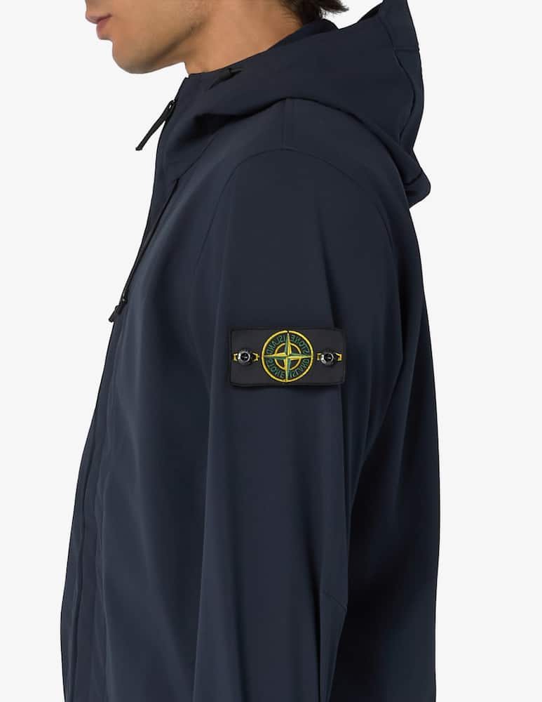 rinascente Stone Island Soft shell hooded jacket