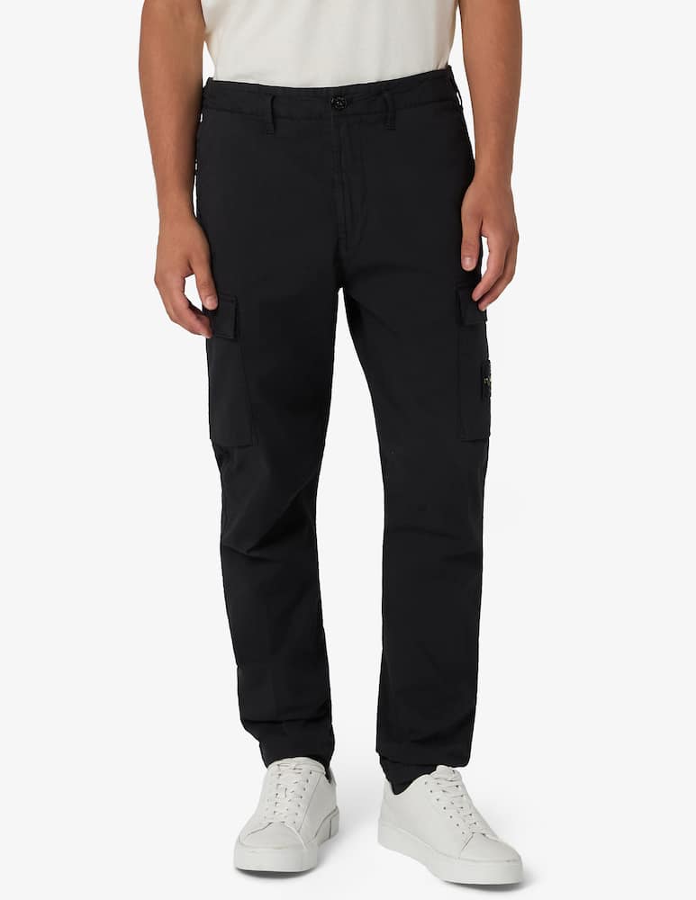 rinascente Stone Island Organic cotton twill cargo trousers