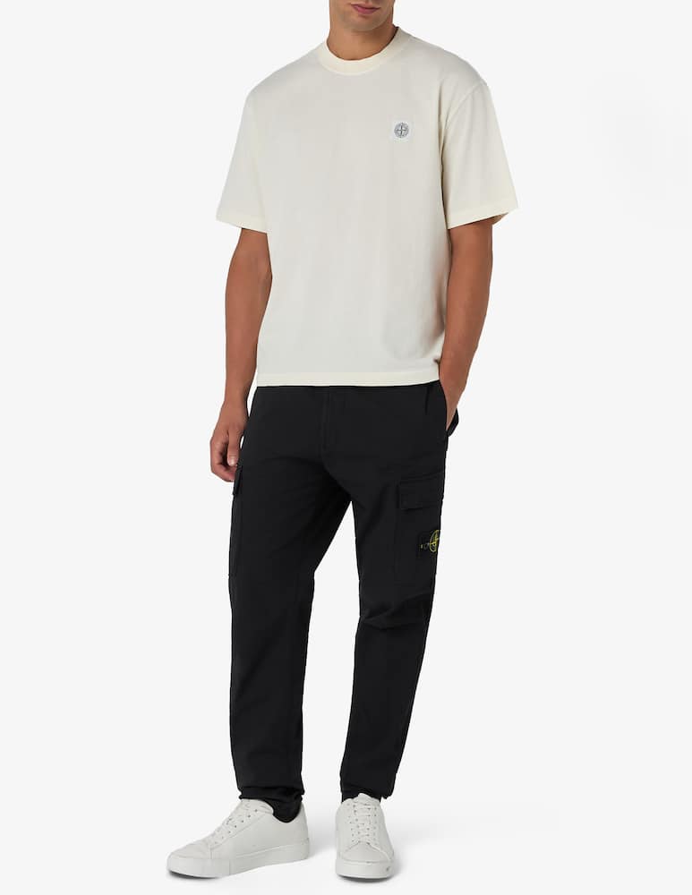 rinascente Stone Island Organic cotton twill cargo trousers