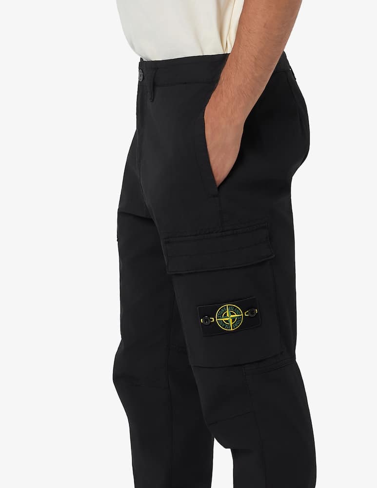 rinascente Stone Island Organic cotton twill cargo trousers