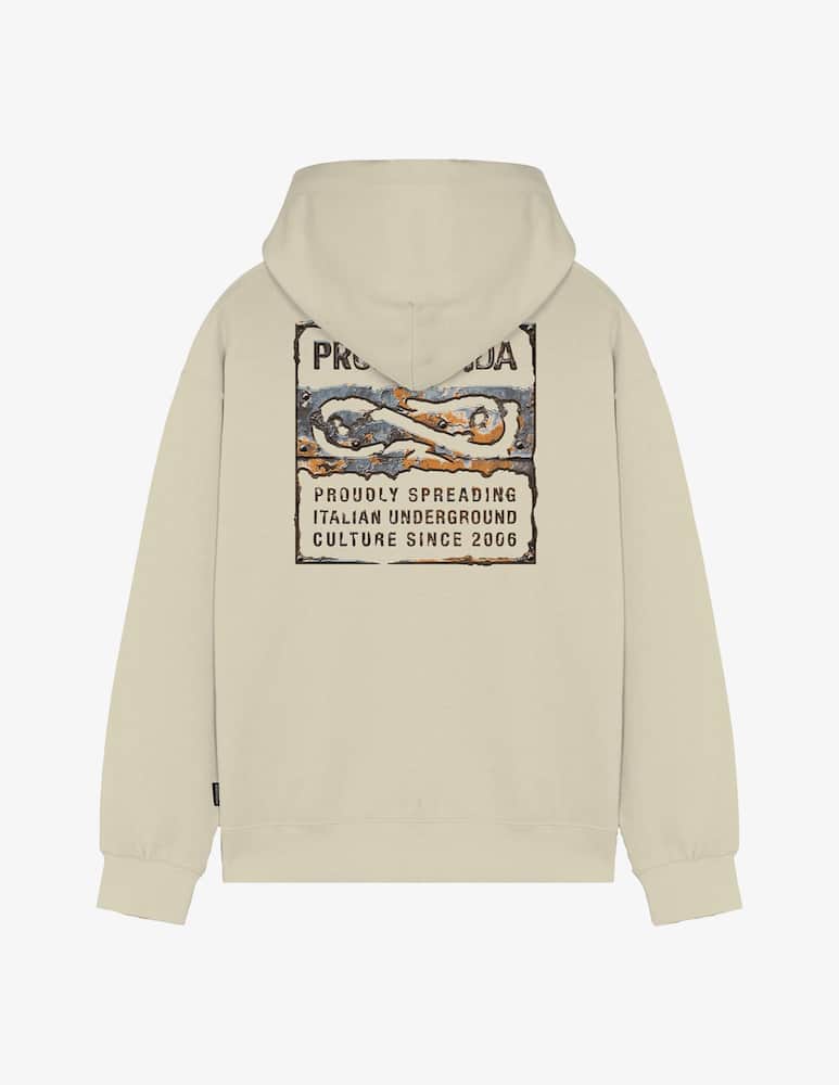 rinascente Propaganda Felpa cappuccio Label Rust