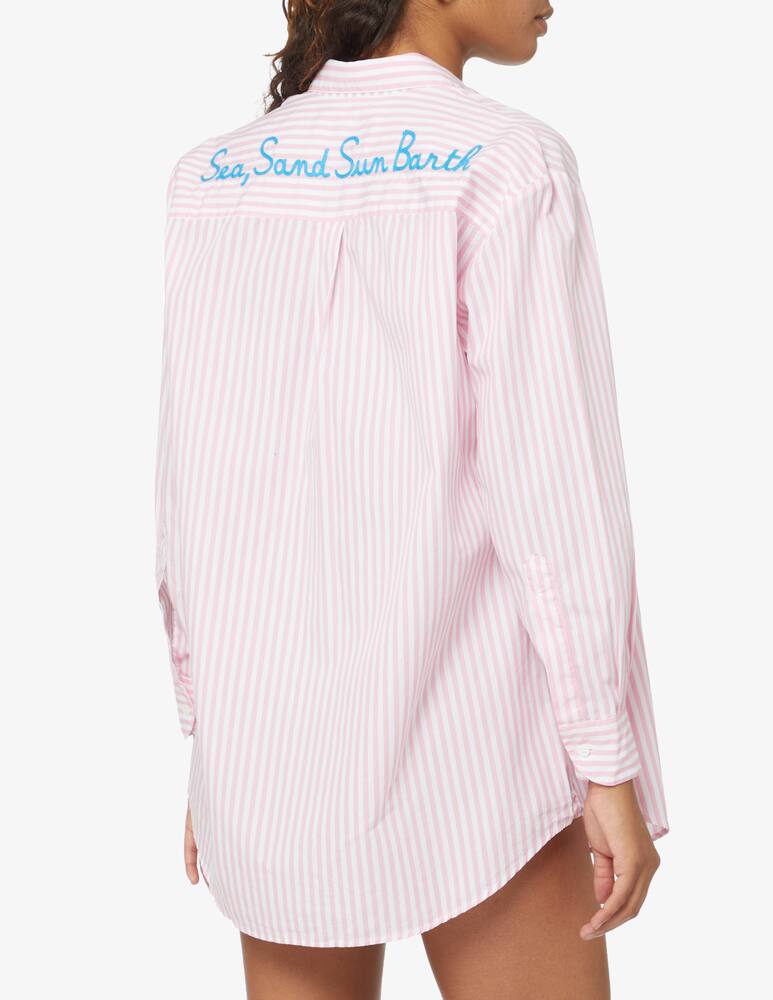 rinascente MC2 Saint Barth Cotton beach cover ups shirt - pink