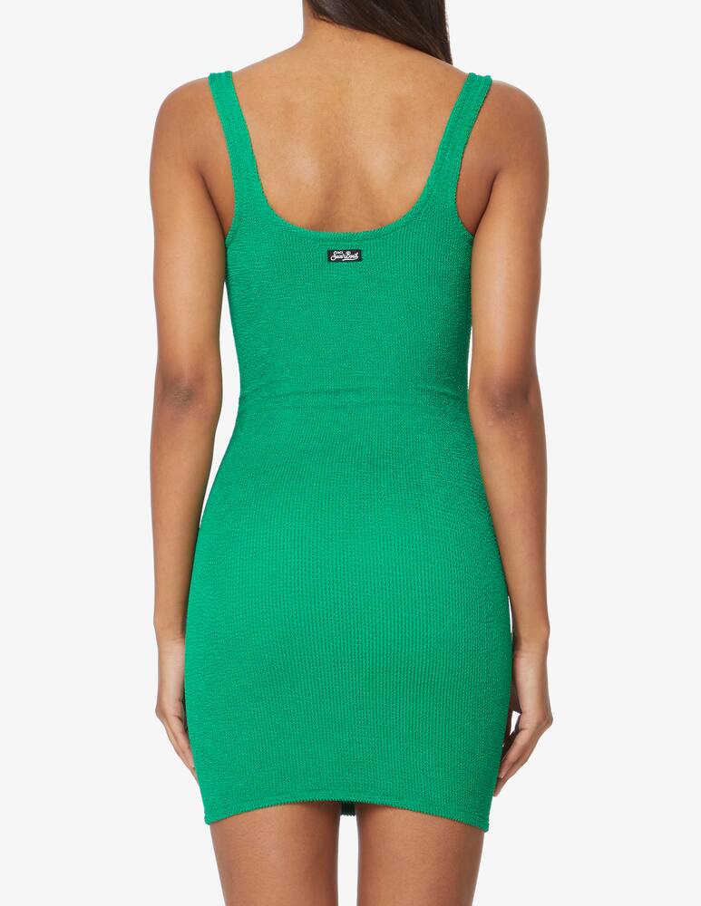 rinascente MC2 Saint Barth Tank wrinkle beach cover ups dress - Green