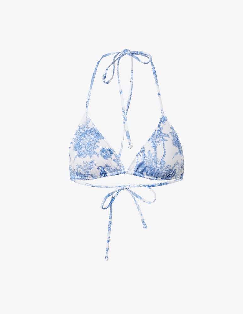 MC2 Saint Barth Triangle bikini top - Light blue - picture 1 MC2 Saint Barth Triangle bikini top - Light blue - picture 1