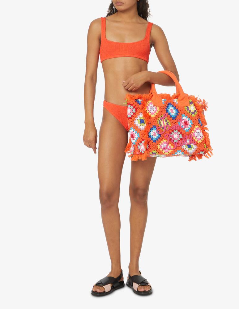 rinascente MC2 Saint Barth Top bikini con arricciature - arancione