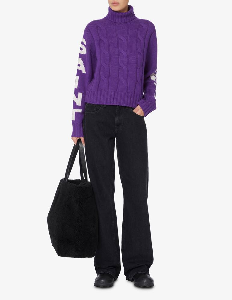 rinascente MC2 Saint Barth Adler turtleneck sweater - Violet