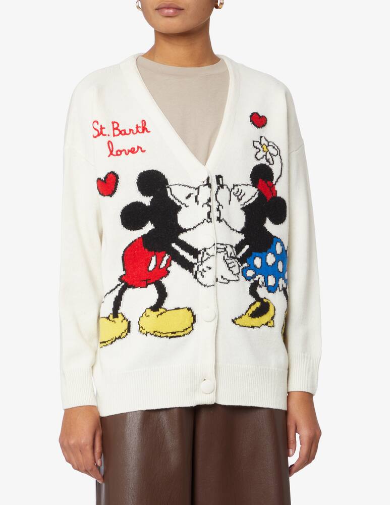 rinascente MC2 Saint Barth Chloe wool and cashmere blend college cardigan