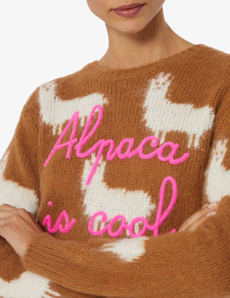 rinascente MC2 Saint Barth New queen wool blend crewneck sweater - Brown