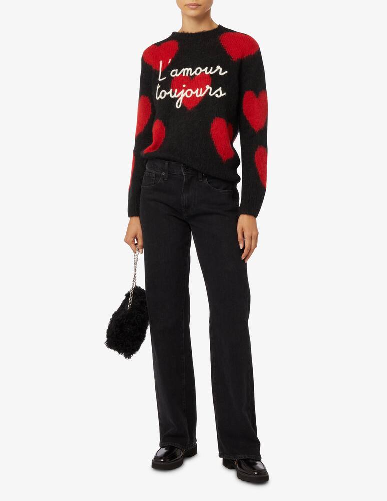 rinascente MC2 Saint Barth New queen wool blend crewneck sweater - Black