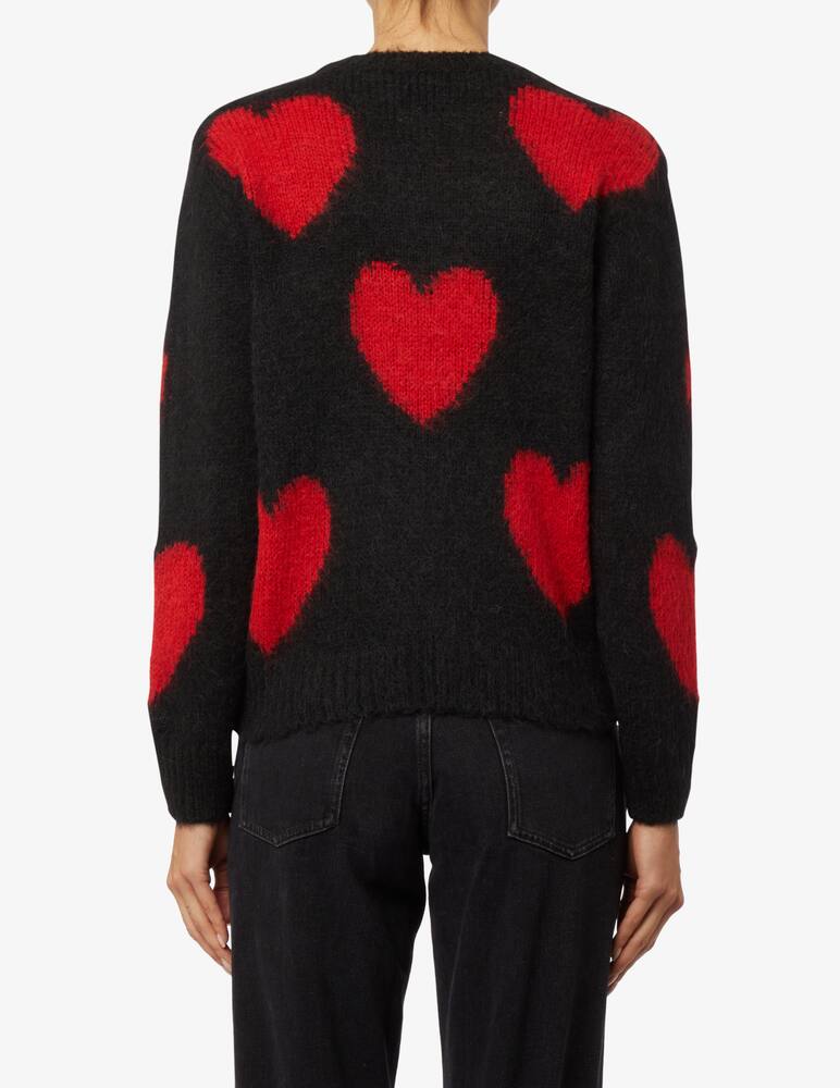 rinascente MC2 Saint Barth New queen wool blend crewneck sweater - Black