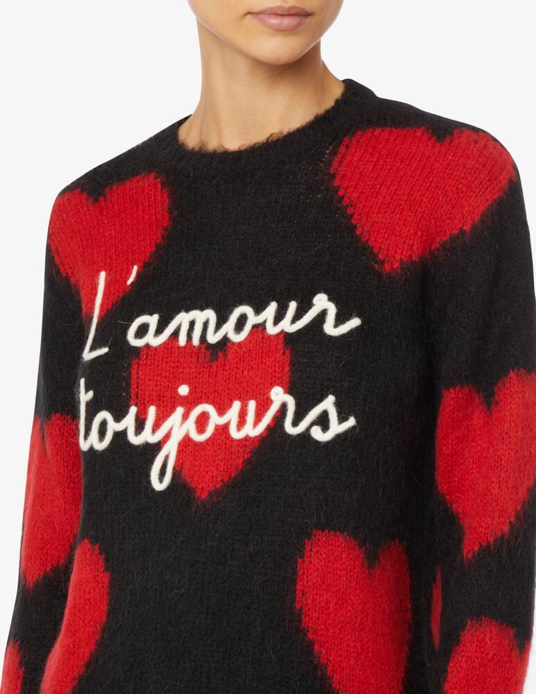 rinascente MC2 Saint Barth New queen wool blend crewneck sweater - Black