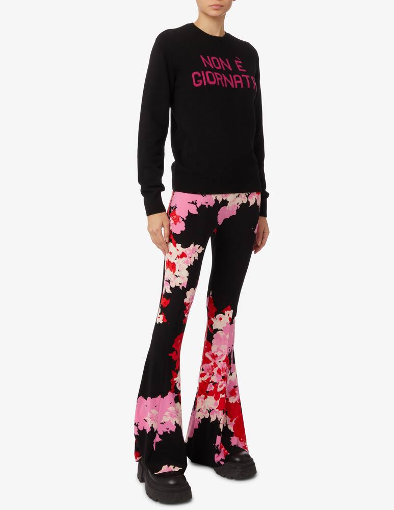 rinascente MC2 Saint Barth New queen wool blend crewneck sweater - Black