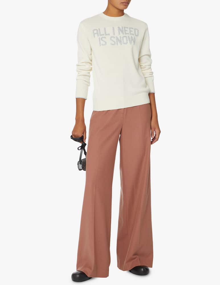 rinascente MC2 Saint Barth Maglione a girocollo in misto lana New queen - Bianco