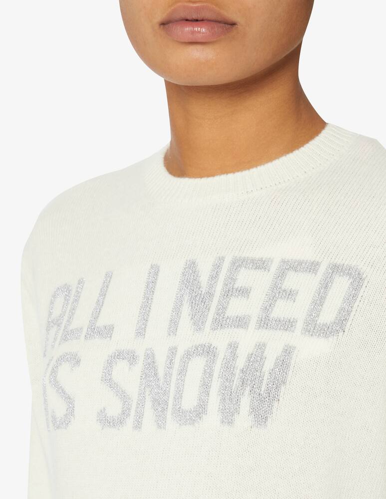 rinascente MC2 Saint Barth Maglione a girocollo in misto lana New queen - Bianco