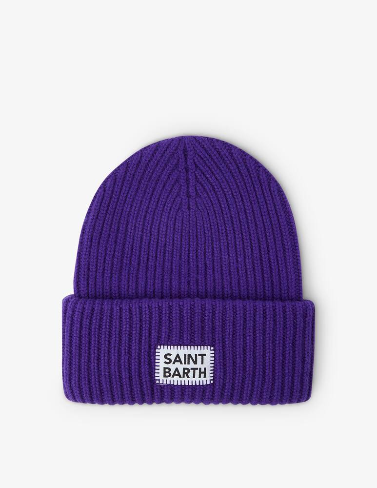 rinascente MC2 Saint Barth Cappellino in maglia misto lana Berry - Viola