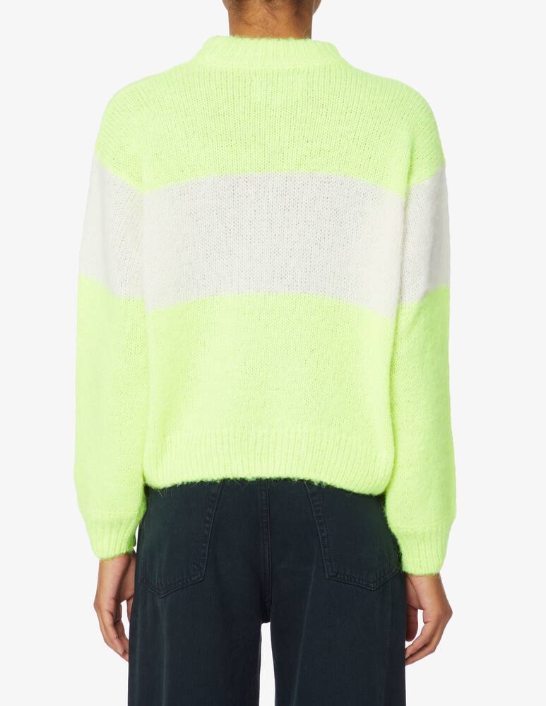 rinascente MC2 Saint Barth  Danya soft box shape wool blend sweater - Green