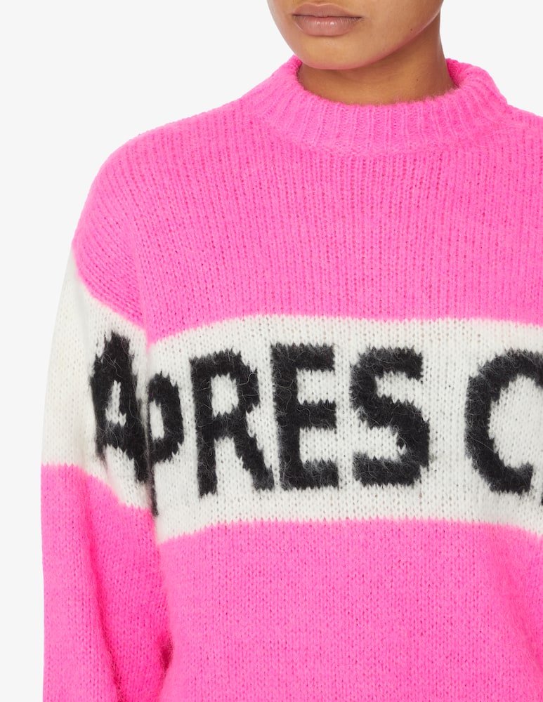 rinascente MC2 Saint Barth Danya soft box shape wool blend sweater - Pink