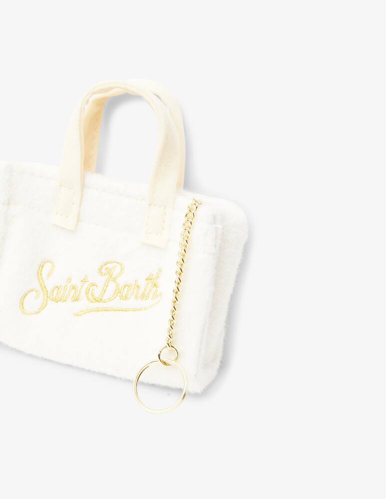 rinascente MC2 Saint Barth Key bag borsa in cotone - Bianco