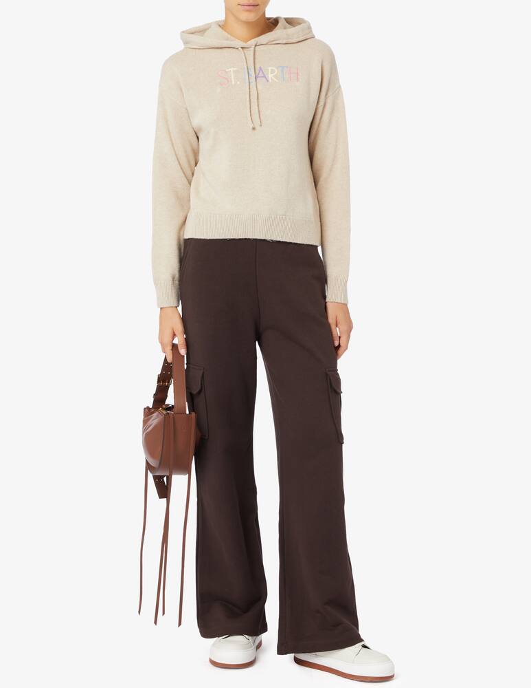 rinascente MC2 Saint Barth Meg crop hoodie sweater