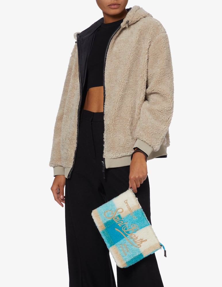 rinascente MC2 Saint Barth Parisienne winter clutch bag with shoulder strap