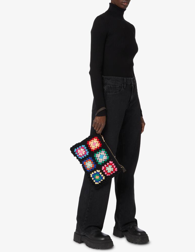 rinascente MC2 Saint Barth Parisienne crochet pochette - Black