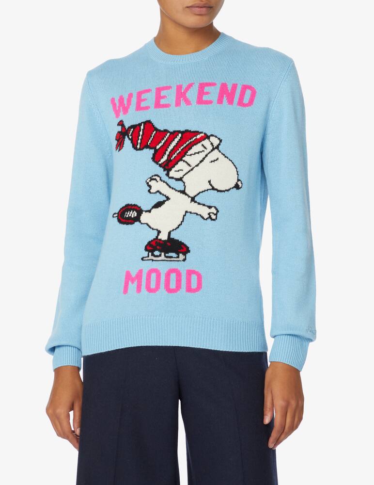 MC2 Saint Barth New queen wool blend crewneck sweater - Light blue - picture 1 MC2 Saint Barth New queen wool blend crewneck sweater - Light blue - picture 1