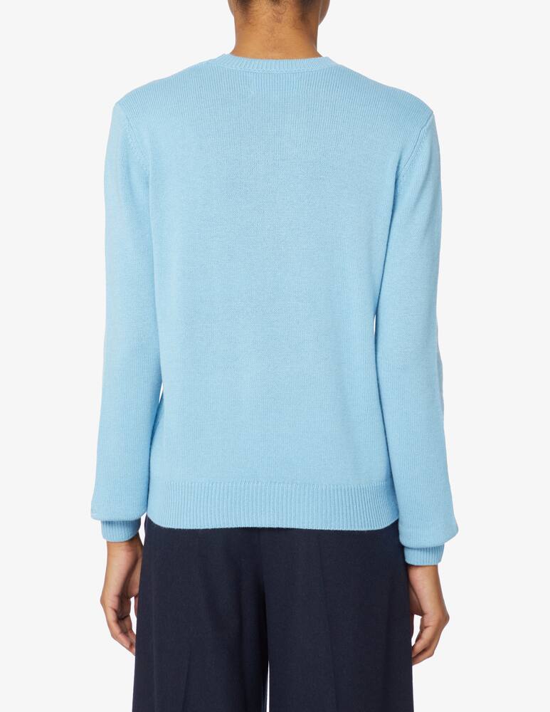 rinascente MC2 Saint Barth New queen wool blend crewneck sweater - Light blue