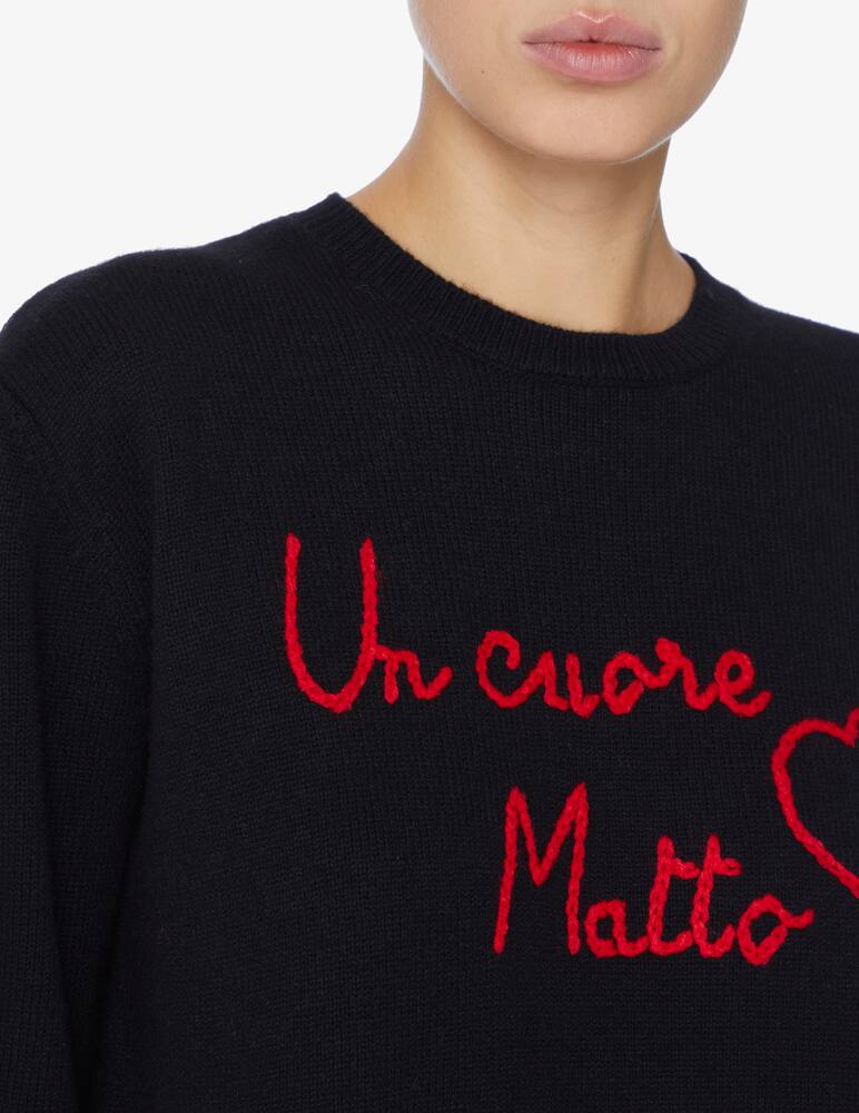 rinascente MC2 Saint Barth New Queen crewneck sweater - Black