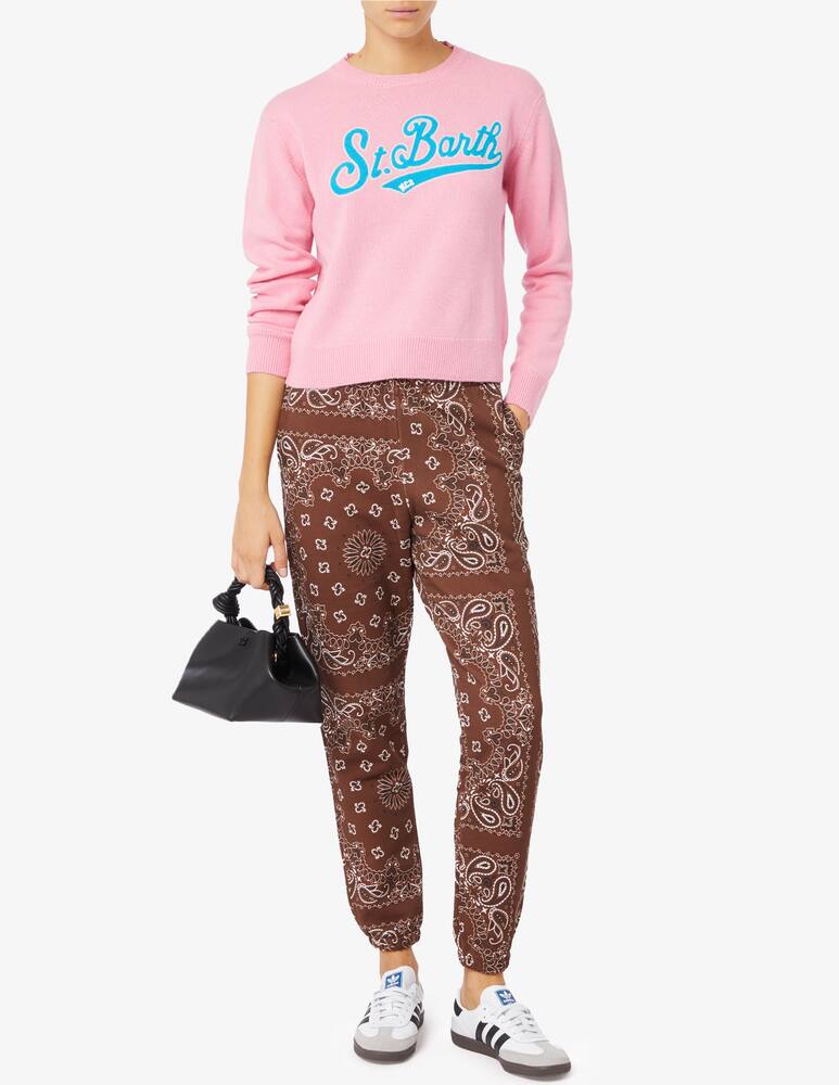 rinascente MC2 Saint Barth New queen wool blend crewneck sweater - Pink