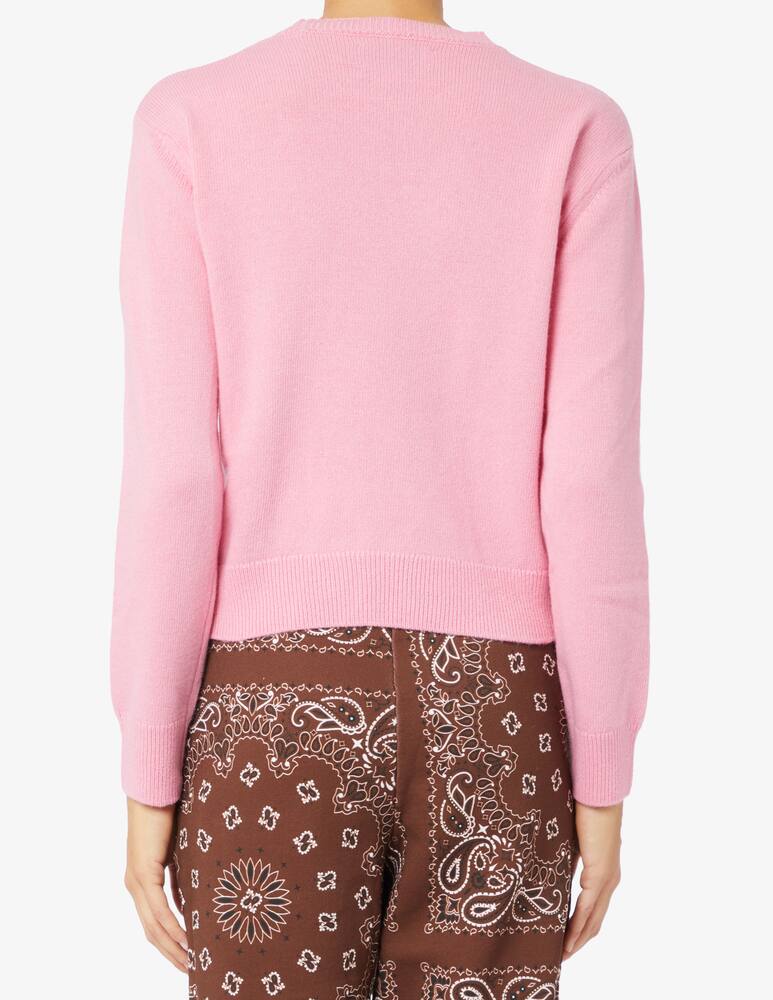 rinascente MC2 Saint Barth New queen wool blend crewneck sweater - Pink